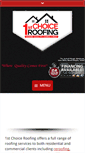 Mobile Screenshot of 1stchoiceroofingtx.com